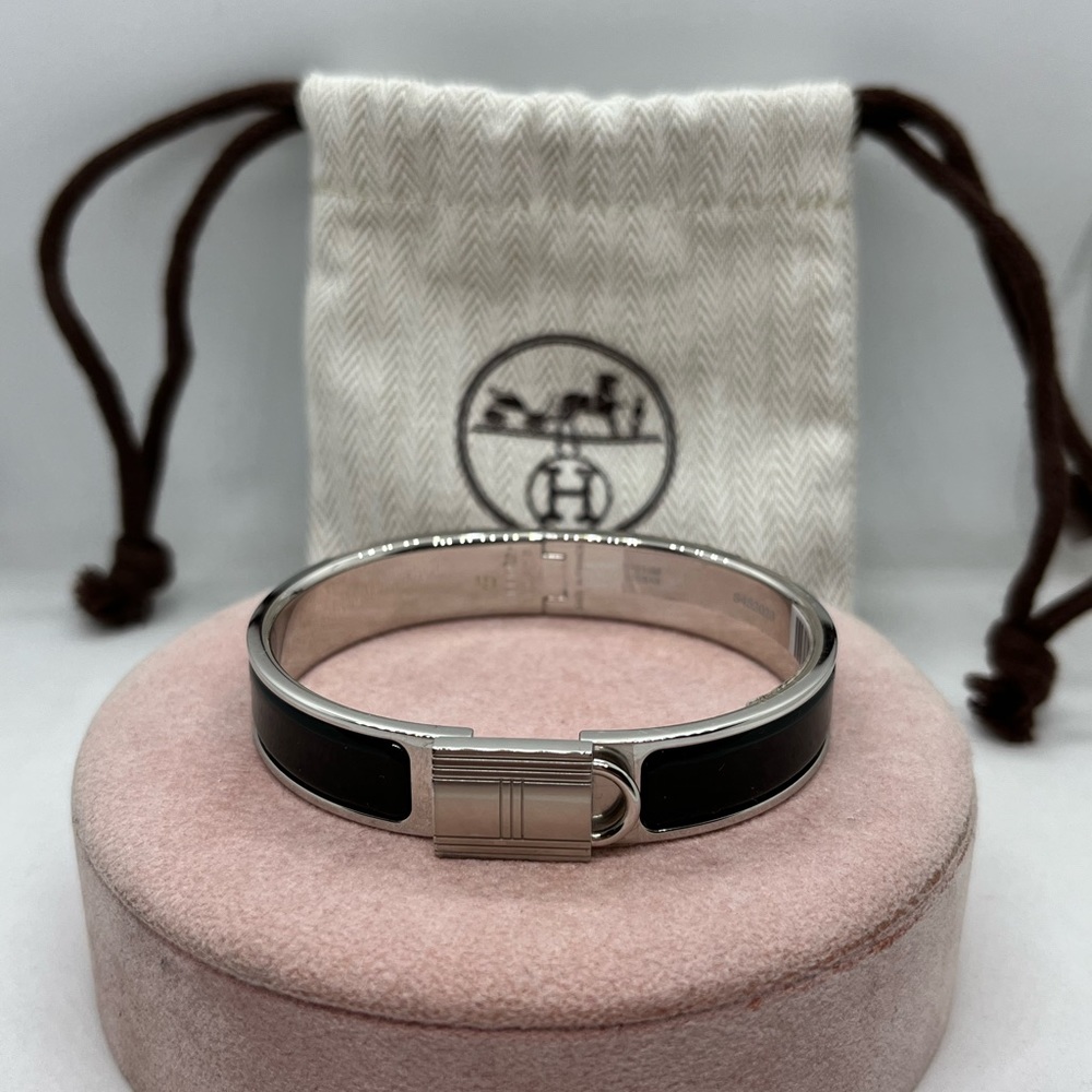 HERMES Clic Cadenas women bracelet size GM black
